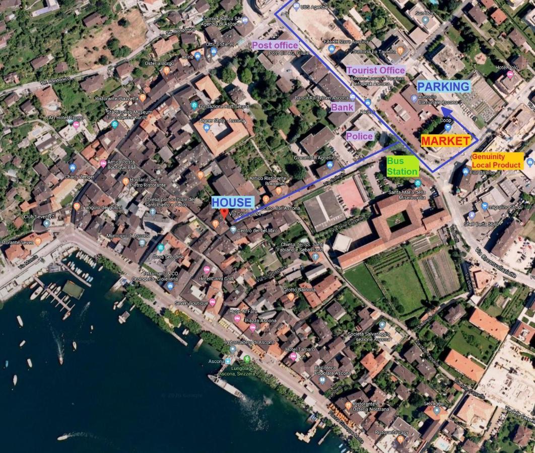 Ascona, Casa Collegio - Im Zentrum, Am See Lago Maggiore Exterior foto